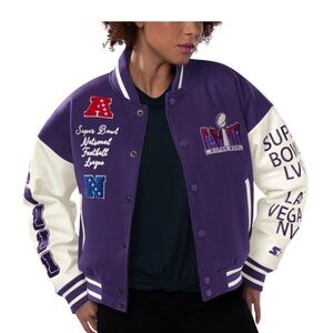 Starter Super Bowl LVIII Varsity Jacket Las Vegas NFL Limited Edition NWT L
